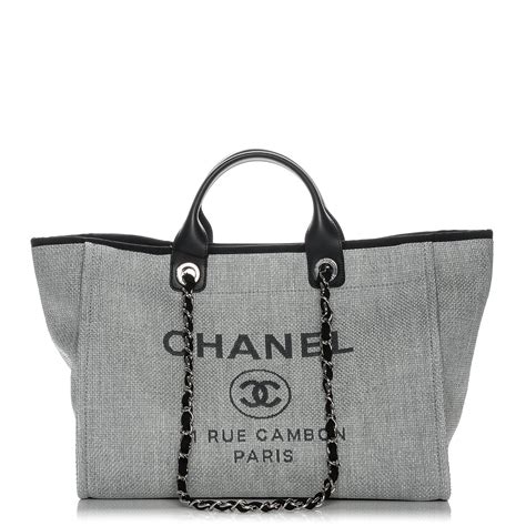 chanel deauville tote size comparison|chanel canvas tote 2021.